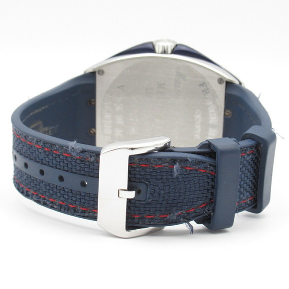 Franck Muller Vanguard Yachting Watch Stainless Steel Rubber Strap Men's Blue... - Picture 4 of 11